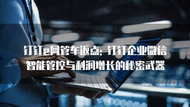 钉钉e网管车返点: 钉钉企业微信智能管控与利润增长的秘密武器