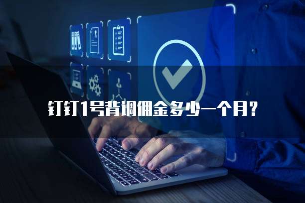 钉钉1号背调佣金多少一个月?