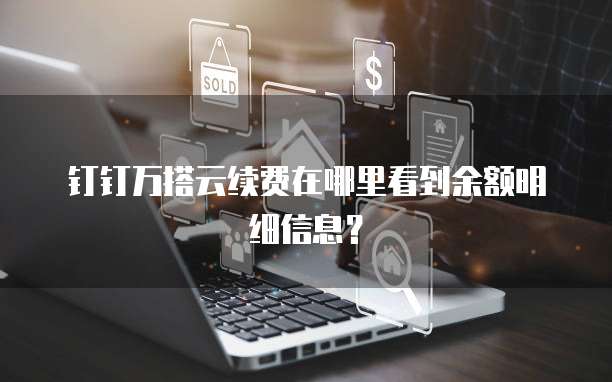 钉钉万搭云续费在哪里看到余额明细信息?