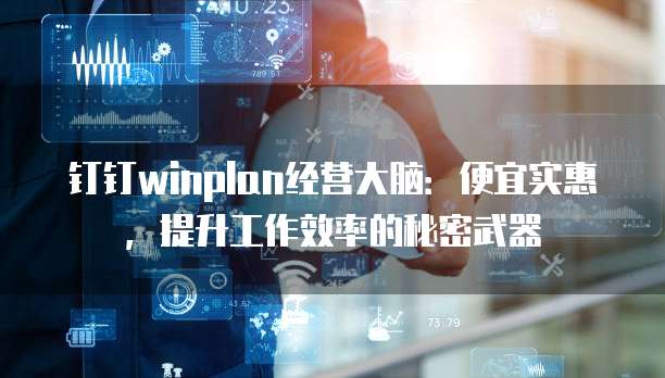 钉钉winplan经营大脑:便宜实惠,提升工作效率的秘密武器