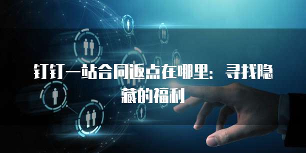 钉钉一站合同返点在哪里:寻找隐藏的福利