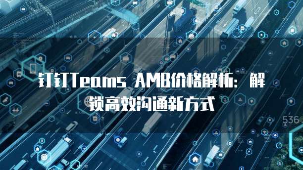钉钉Teams AMB价格解析：解锁高效沟通新方式