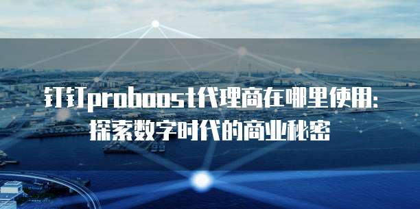 钉钉proboost代理商在哪里使用:探索数字时代的商业秘密