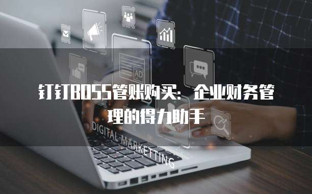 钉钉BOSS管账购买:企业财务管理的得力助手