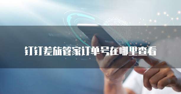 钉钉差旅管家订单号在哪里查看