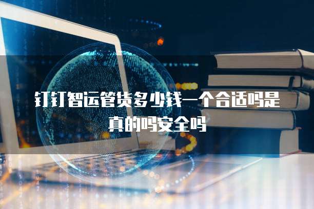 钉钉智运管货多少钱一个合适吗是真的吗安全吗