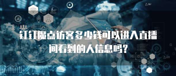 钉钉魔点访客多少钱可以进入直播间看到的人信息吗?