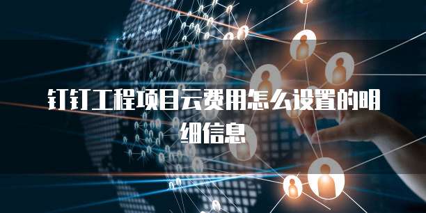 钉钉工程项目云费用怎么设置的明细信息