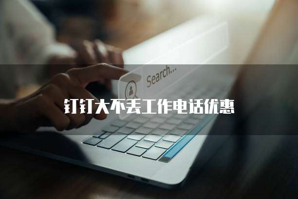 钉钉大不丢工作电话优惠