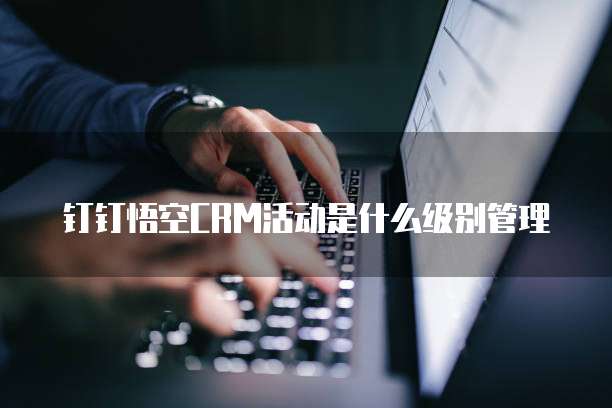 钉钉悟空CRM活动是什么级别管理