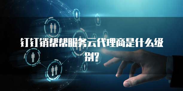 钉钉销帮帮服务云代理商是什么级别?