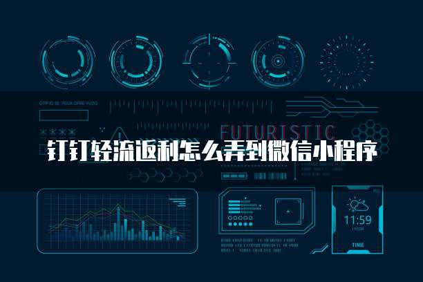 钉钉轻流返利怎么弄到微信小程序