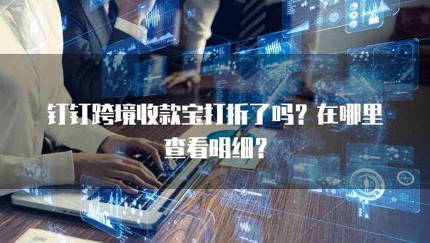 钉钉跨境收款宝打折了吗?在哪里查看明细?