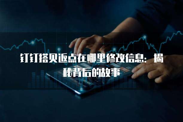 钉钉搭贝返点在哪里修改信息:揭秘背后的故事