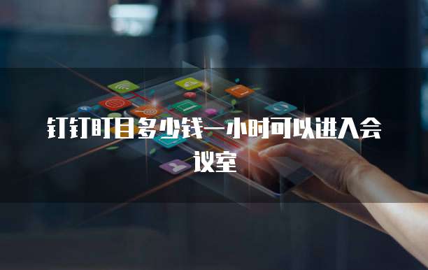 钉钉盯目多少钱一小时可以进入会议室