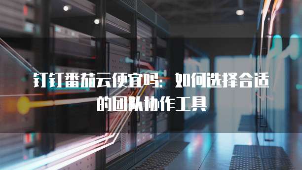 钉钉番茄云便宜吗:如何选择合适的团队协作工具