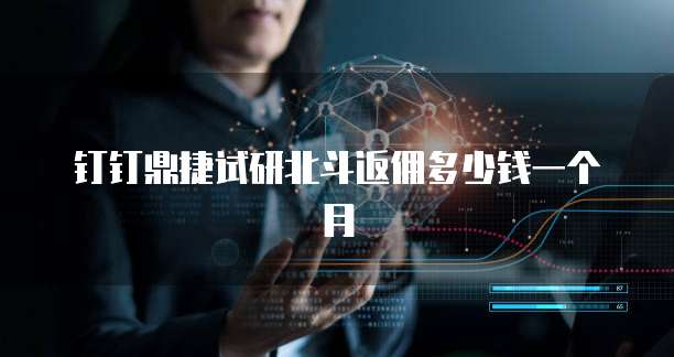 钉钉鼎捷试研北斗返佣多少钱一个月