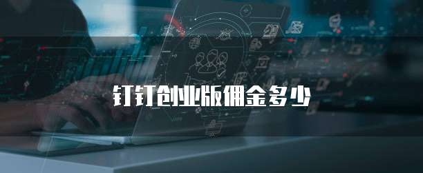 钉钉创业版佣金多少