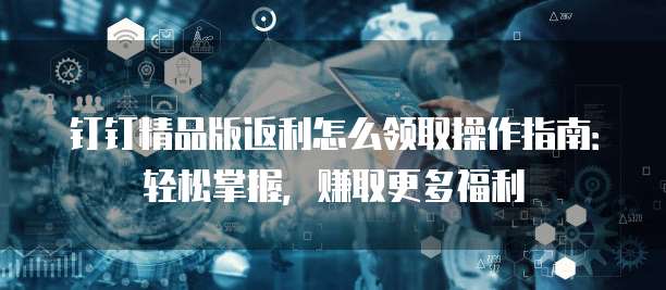 钉钉精品版返利怎么领取操作指南：轻松掌握，赚取更多福利