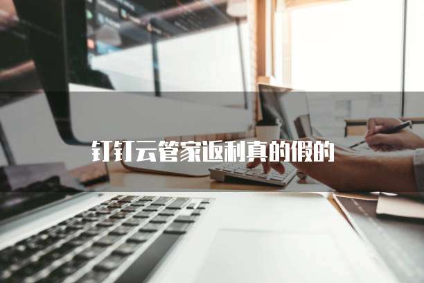 钉钉云管家返利真的假的
