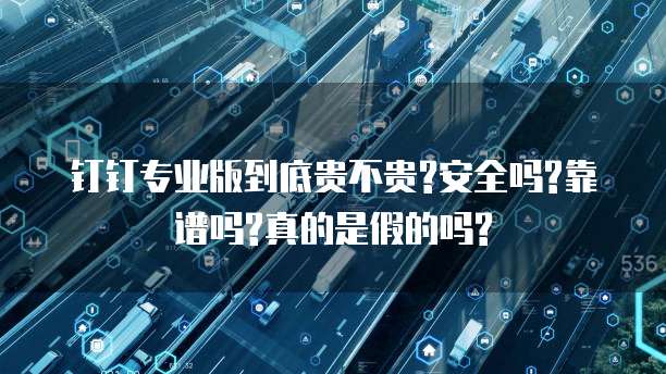 钉钉专业版到底贵不贵?安全吗?靠谱吗?真的是假的吗?
