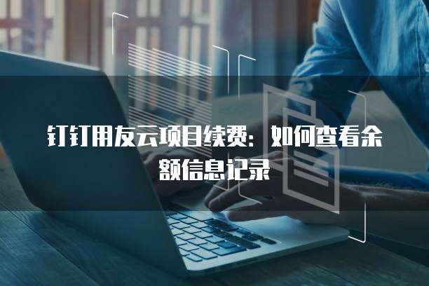 钉钉用友云项目续费:如何查看余额信息记录
