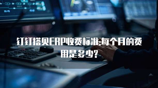 钉钉搭贝ERP收费标准:每个月的费用是多少?