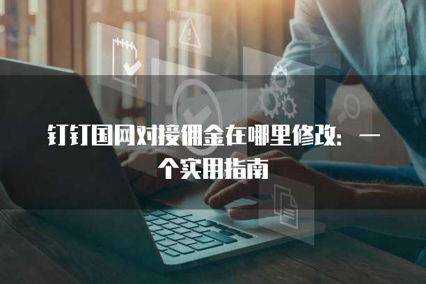 钉钉国网对接佣金在哪里修改:一个实用指南