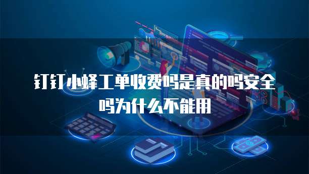 钉钉小蜂工单收费吗是真的吗安全吗为什么不能用
