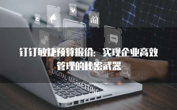 钉钉敏捷预算报价:实现企业高效管理的秘密武器