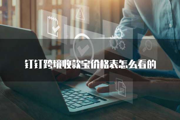 钉钉跨境收款宝价格表怎么看的