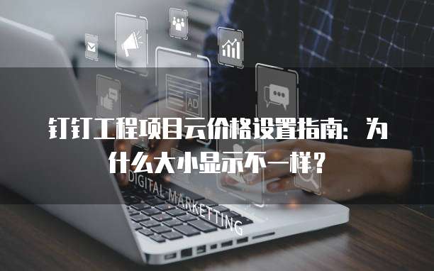 钉钉工程项目云价格设置指南:为什么大小显示不一样?