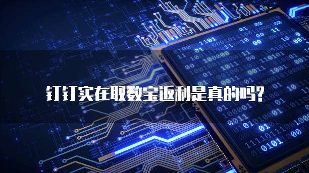 钉钉实在取数宝返利是真的吗?