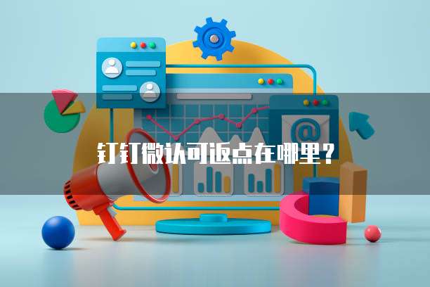 钉钉微认可返点在哪里?