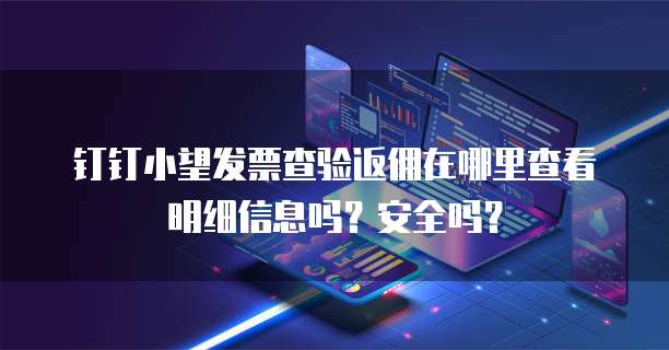 钉钉小望发票查验返佣在哪里查看明细信息吗?安全吗?