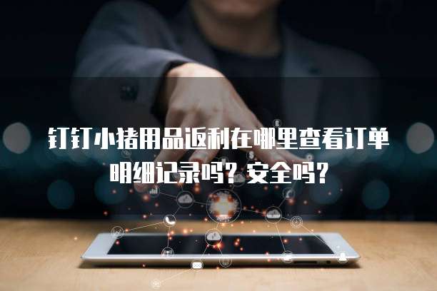 钉钉小猪用品返利在哪里查看订单明细记录吗?安全吗?