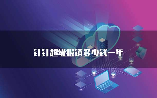钉钉超级报销多少钱一年