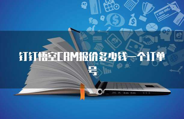 钉钉悟空crm报价多少钱一个订单号