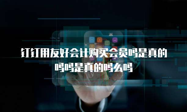 钉钉用友好会计购买会员吗是真的吗吗是真的吗么吗