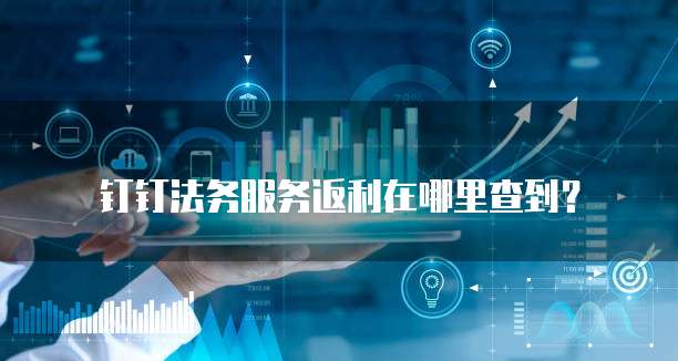 钉钉法务服务返利在哪里查到?