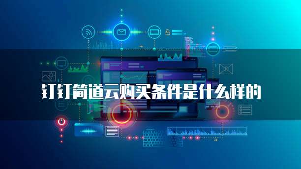 钉钉简道云购买条件是什么样的