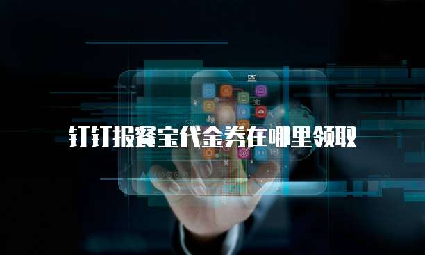 钉钉报餐宝代金券在哪里领取