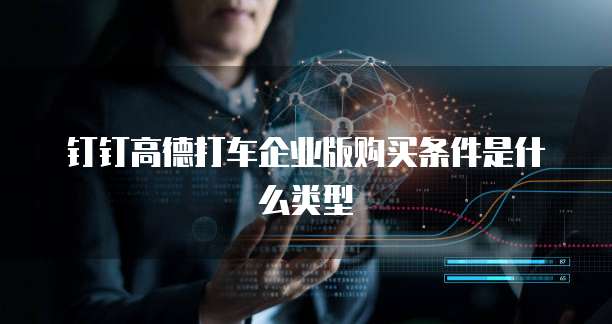 钉钉高德打车企业版购买条件是什么类型