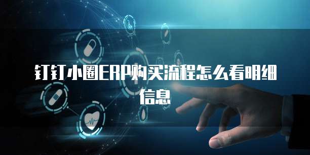 钉钉小圈ERP购买流程怎么看明细信息