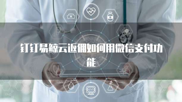 钉钉易鲸云返佣如何用微信支付功能