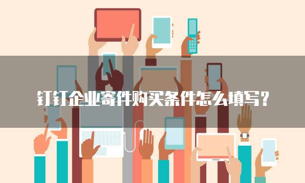 钉钉企业寄件购买条件怎么填写?