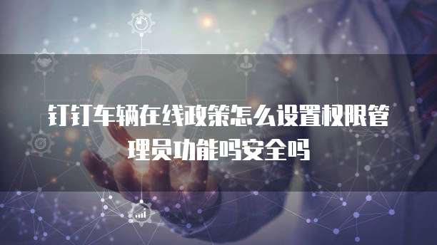 钉钉车辆在线政策怎么设置权限管理员功能吗安全吗