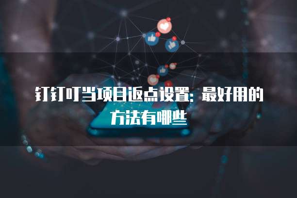 钉钉叮当项目返点设置: 最好用的方法有哪些