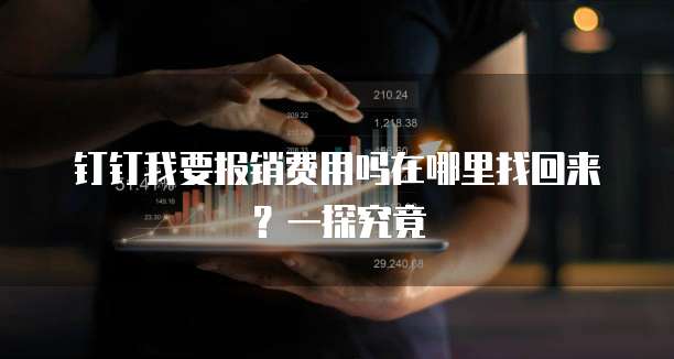 钉钉我要报销费用吗在哪里找回来?一探究竟