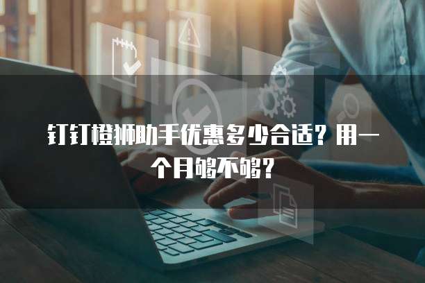 钉钉橙狮助手优惠多少合适?用一个月够不够?